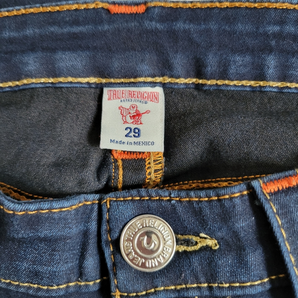 True Religion Womens Midrise Curvy Skinny Jeans Sz 29 - Picture 10 of 10